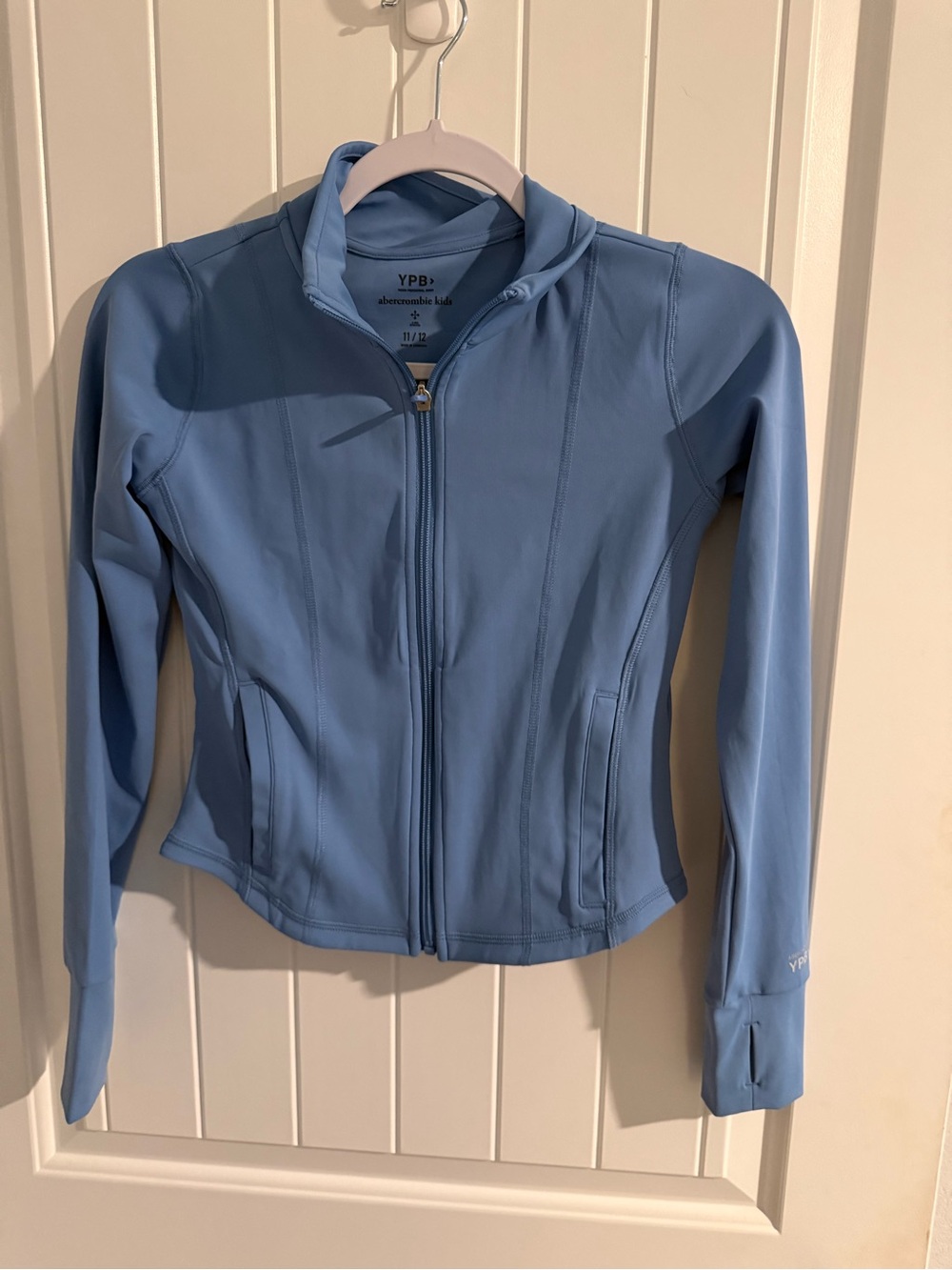 Abercrombie Kids YPB Blue Full Zip Active Jacket Girls Size 11/12